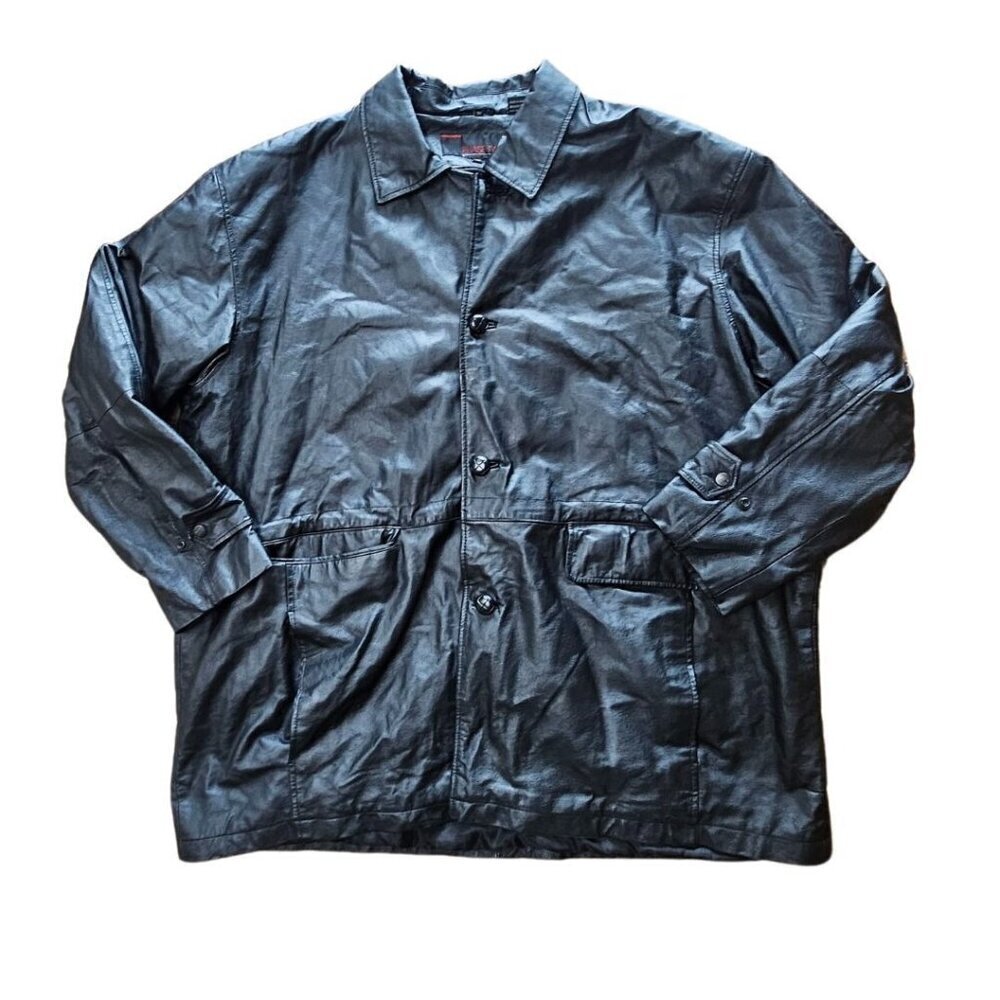 Phase Two Biker Leather Jacket with Pockets 3x